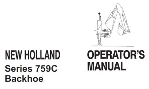 New holland series 759c backhoe operators owners manual 404. - Download gratuito di per la tecnologia delle macchine utensili.