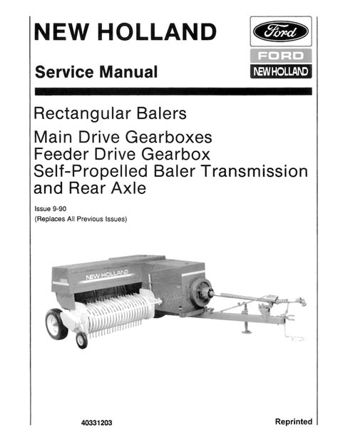 New holland square baler knotter manual. - Guida allo studio di certificazione apics.