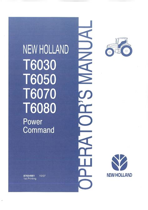 New holland t6030 power command operators manual. - Manual m audio fast track pro em portugues.