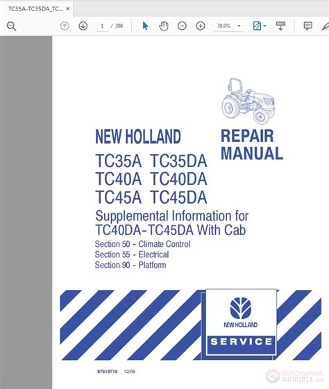New holland tc45 da service manual. - Guida all'assistenza del rivenditore xl homelite.