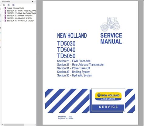 New holland td 5050 service manual. - Estudios sobre la vida tradicional española..