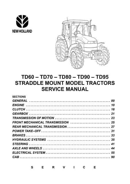 New holland td 95 service handbuch. - Toyota corolla 1986 sprinter service manual.