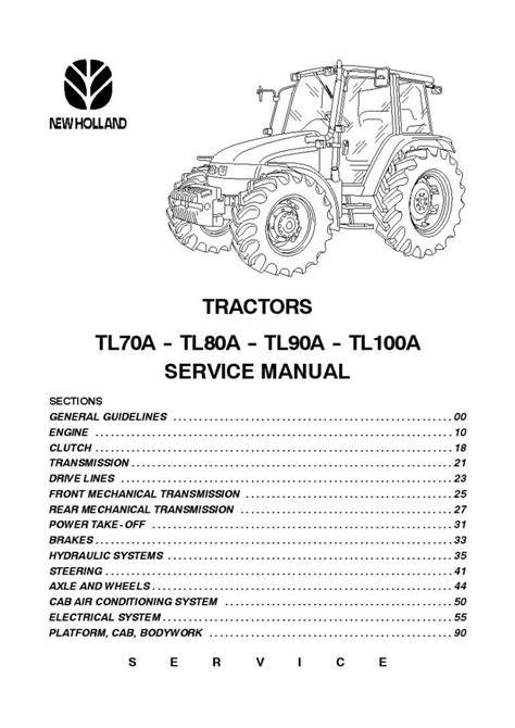 New holland tl80a tl90a tl100a tractor service workshop repair shop manual and binder complete 7 manual set 904. - Yamaha 88 model quad big bear manual.