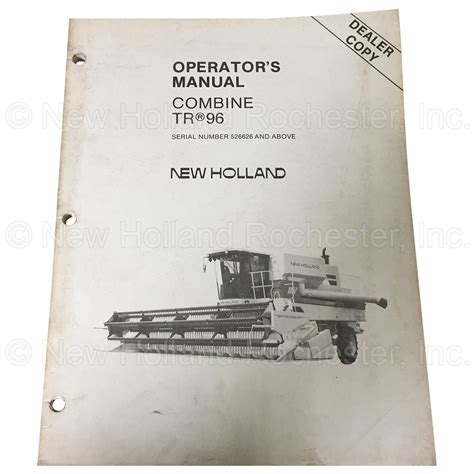 New holland tr 89 combine parts manual. - Histoire de vaugirard ancien et moderne.