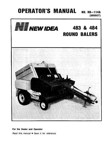 New idea 484 round baler manual. - Suzuki tl1000s 1996 2002 workshop manual.