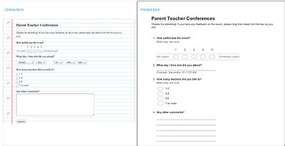 New in Google Forms Print Friendly Forms for Teachers Google forms