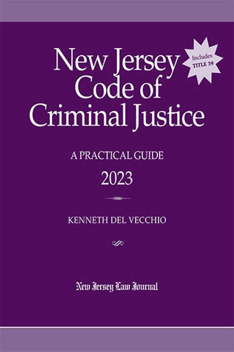New jersey code of criminal justice a practical guide 2016. - Vissa ansvarsfragor i halso- och sjukvard.
