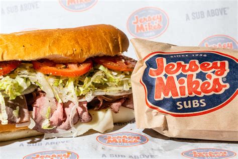 New jersey mike. Jersey Mike's Subs makes a Sub Above - fresh sliced, authentic Northeast-American style sub sandwiches on fresh baked bread. Subs are prepared Mike's Way® with onions, lettuce, tomatoes, oil, vinegar and spices. More than 2,000 locations open and under development throughout the United States. 