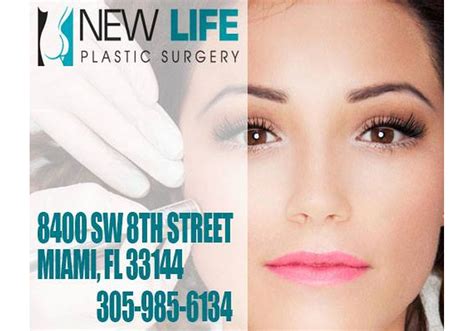 New life plastic surgery miami. New Life Plastic Surgery. 8400 SW 8th St., Miami, FL 33144. View Website (305) 501-5020 (305) 501-5020. Overview Dr. Dowback is one of South Florida’s best Plastic and Reconstructive Surgeon at New Life Cosmetic. His passions extend past plastic surgery and includes impressive achievements like; former marathon runner, completed 38 … 