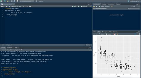New line in rstudio.  Fortunately, R programming provides a way of indicatin...