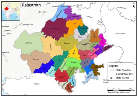 New map of rajasthan district wise.  Get the list of districts of Rajasth...