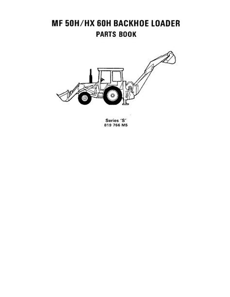 New massey ferguson 50h tractor loader backhoe parts manual. - Libri preparazione esame di stato psicologia.