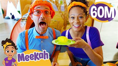 New meekah on blippi. It's time for a day of play with Blippi and Meekah! They ride the rails, meet some furry friends, and figure out all the cool ways to learn and play at the A... 