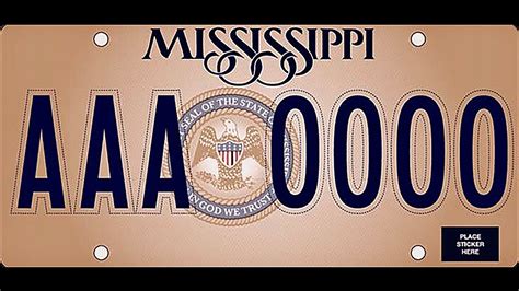 New mississippi license plate. If a new bill to be introduced in January passes, the blackout license plate will be available as a vanity and standard option. Courtesy of Brandon Henderson and Change.org. Mona Moore. 601-208-0683. 