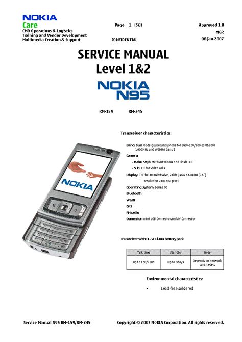 New nokia n95 service manual 1 2. - 2003 honda cbr600 motorrad reparaturanleitung download.