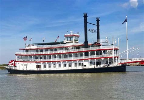 New orleans riverboat cruise. Experience the Mississippi River and the French Quarter romance on the Steamboat Natchez Riverboat. Enjoy jazz music, regional food, and special events like Sailing with Santa. 