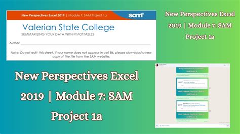 New perspectives excel 2019 module 7 sam project 1a. Click the Manage arrow, click the Excel Add-Ins option, and then click the Go button. In the Add-Ins dialog box, click the Solver Add-In check box and then click the OK button. Follow any remaining prompts to install Solver. PROJECT STEPS 1. 