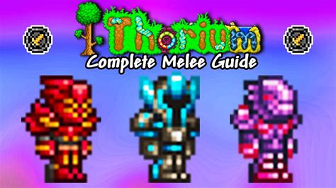 New player: Thorium melee weapon/gear progression : r/Terraria