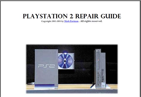 New playstation 2 repair guide ps2 master resell rights. - Fujifilm finepix 6800 zoom complete service repair manual.