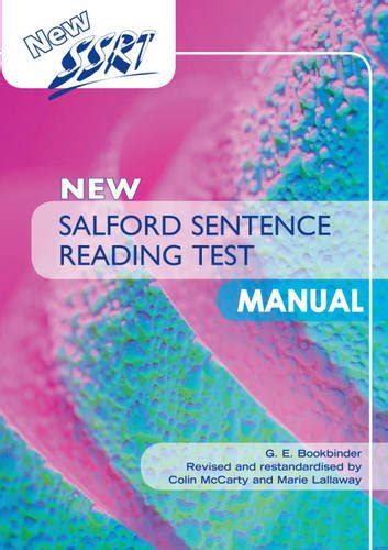 New salford sentence reading test manual. - Download manuale d 'utente passat b6.