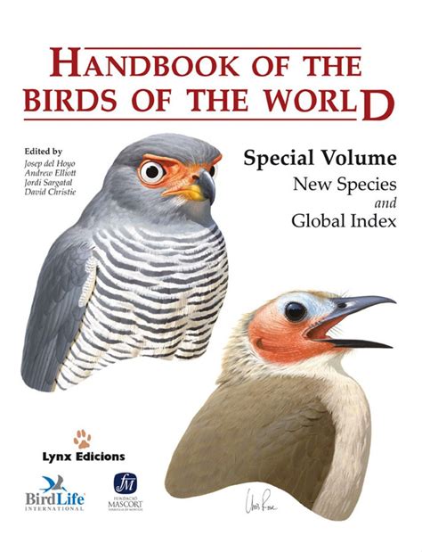 New species and global index handbook of the birds of the world. - A guide to the dyfi valley way.