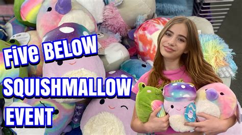 Halloween Sanrio® Squishmallows™ Plush 6.5in. $5.95. Stackable Squishmallows™. $5.00. Sanrio® Squishmallows™ 6.5in. $5.95. adventure with your own disney frozen squishmallows™ elsa plush! squishmallows™ elsa is marshmallow soft & snuggly! shop squishmallows at fivebelow.com..