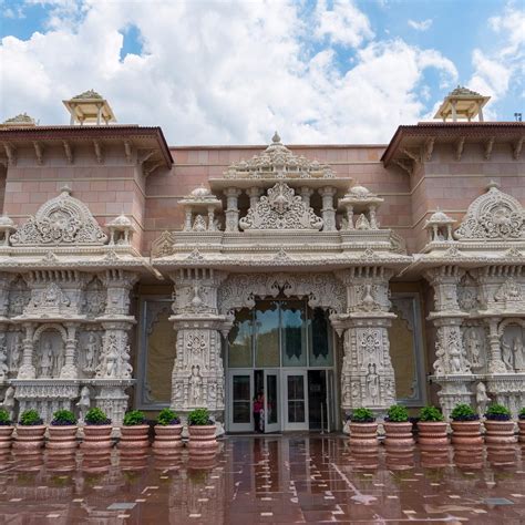 New temple in new jersey. An ornate dome at the BAPS Swaminarayan Akshardham, the largest Hindu temple outside India in the modern era, is shown on Wednesday Oct. 4, 2023, in Robbinsville, N.J. The temple was built on 126 acres, marble from Italy and limestone from Bulgaria hand-carved by artisans in India and shipped to New Jersey. (AP Photo/Luis … 