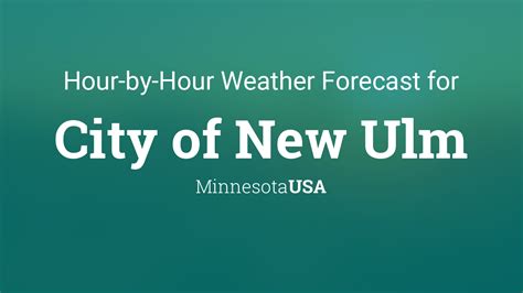 Check out the New Ulm, MN MinuteCast forecast. Providing you with a hyper-localized, minute-by-minute forecast for the next four hours.. 