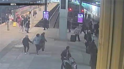 New video shows sparks fly along platform at South Station