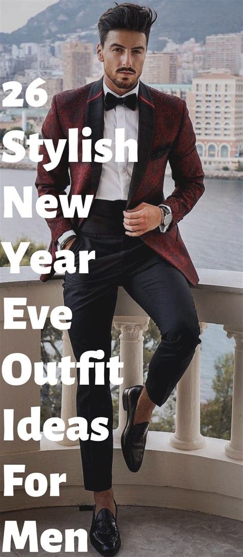 New years outfits for guys. Dec 16, 2023 · Here are four men’s holiday party outfit ideas that are suited to all the festivities on your calendar. 1. Casual Gatherings with Friends. Whether you’re hosting or attending a casual holiday gathering, aim for an elevated, casual look. A long-sleeve plaid or flannel shirt paired with jeans is a solid choice. 
