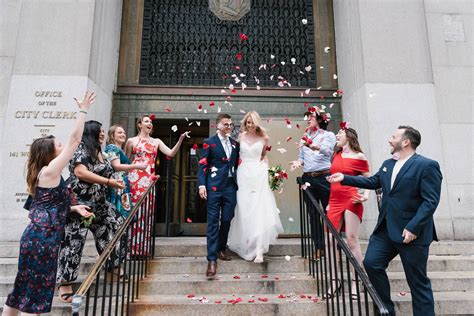 New york city hall wedding. Photos of lesbian City Hall wedding in New York by America's top LGBT wedding photographer Erica Camille. 