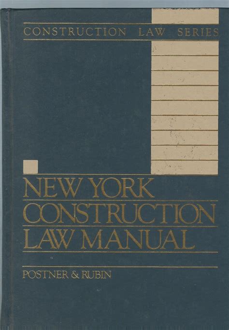 New york construction law manual by robert a rubin. - Según la sombra de los sueños.