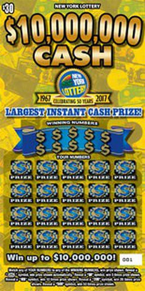 The following New York Lottery scratch-off games boast