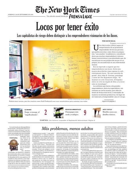 New york times español. The New York Times en Español. 1,847,253 likes · 68 talking about this. Marcamos la pauta con periodismo de calidad y enfoques innovadores. 