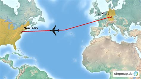 New york to frankfurt. How far is Frankfurt from New York City? Here's the quick answer if you have a private jet and you can fly in the fastest possible straight line. Flight distance: 3,865 miles or 6219 km. Flight time: 8 hours, 14 minutes. Because of the curvature of the Earth, the shortest distance is actually the "great circle" distance, or "as the crow flies ... 