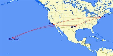 New york to honolulu. Airline: Delta Air Lines Aircraft: Boeing 767-300 Flight #: DL312 Route: New York (JFK) to Honolulu (HNL) Date: March 23, 2023 Duration: 11 hr 37 min Cabin and Layout: Delta One business class, 1-2-1 Seat: 3A Cost: $348.50 While those who live on the West Coast can choose from plenty of nonstop flight options to Hawaii, the journey from … 