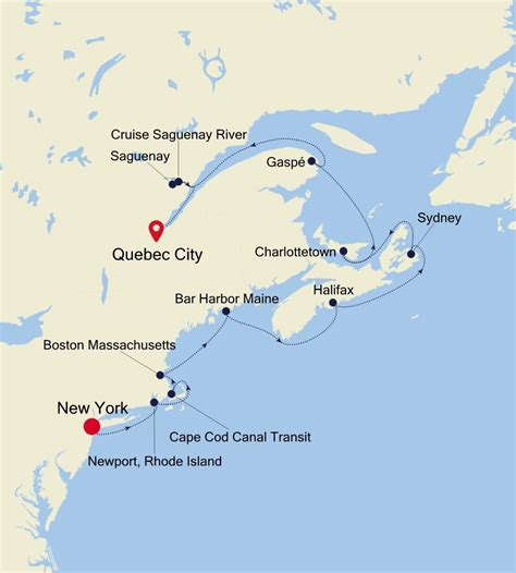 New york to quebec. This marks the Connecticut-based tour operator's latest expansion into close-to-home cruising and furthers its partnership with Silversea. The new 13-day 'Shores of Eastern Canada and New England' itinerary is offered in three northbound trips from New York and three southbound trips from Québec, all in September and October next year. 