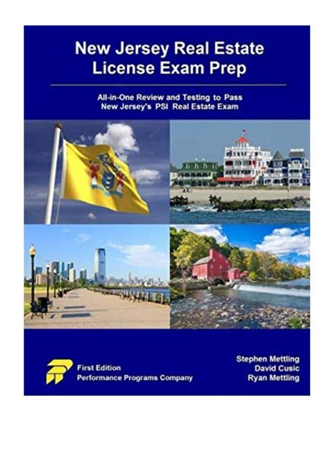 Full Download New Jersey Real Estate License Exam Prep Allinone Review And Testing To Pass New Jerseys Psi Real Estate Exam By David Cusic