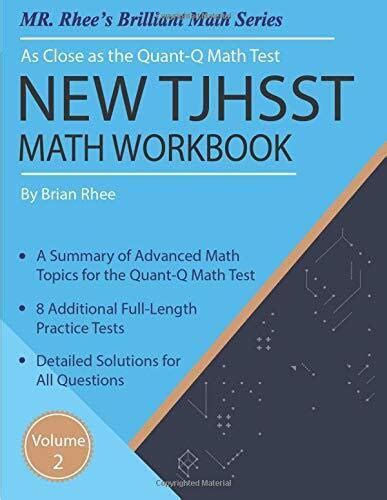 Download New Tjhsst Math Workbook Volume 2 Advanced Workbook For The Quantq Math Test By Yeon Rhee