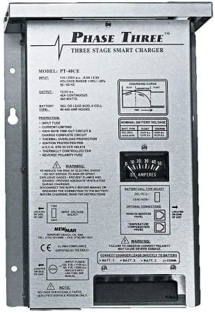 NewMar PT-25W 12v 25 Amp Smart Battery Charger / Nmr/