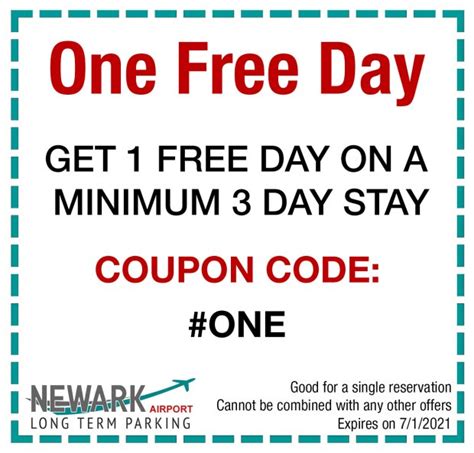 Newark airport long term parking coupon code. Promo Code: 1Free. Download Our Free App. 1-973-466-9100 - CUSTOMER SERVICE ... Newark Airport Long Term Parking is here to help take the confusion and cost out of Airport parking. Newark Airport Long Term Parking provides affordable short term parking only a few minutes from EWR. ... Parking Rates; Coupons; Reviews; Blog; … 