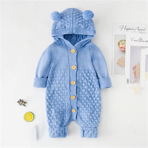 Newborn Infant Baby Girls Boys Winter Warm Knit Cotton Long …