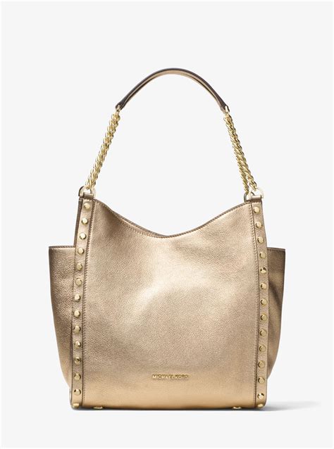 Newbury Medium Pebbled Leather Tote Bag Michael Kors