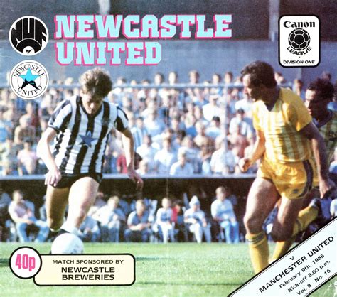 Newcastle United match record: 1984 - Association of Football …