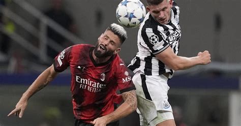 Newcastle marks return to Europe’s elite with 0-0 draw at dominant Milan in Champions League opener