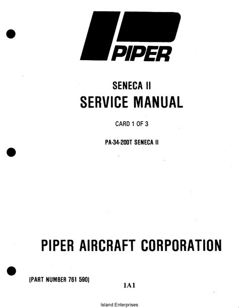 Newest piper seneca ii pa 34 200t service repair manual. - Aircraft performance and design anderson solution manual.