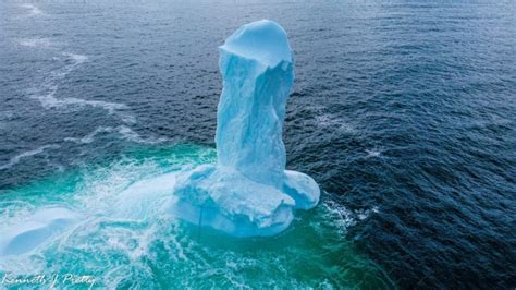 Newfoundland man captures phallic iceberg in Conception Bay
