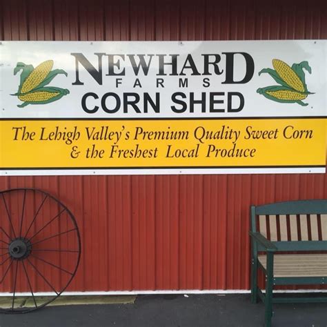 Newhard Farms Corn Shed is a seasonal produce market. W