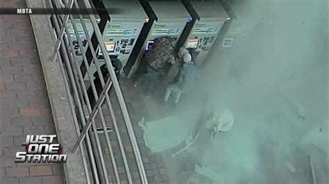 Newly released surveillance video shows debris raining down after February crash at Alewife T station