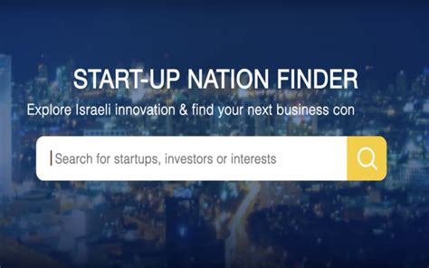 Newpace Start-Up Nation Finder